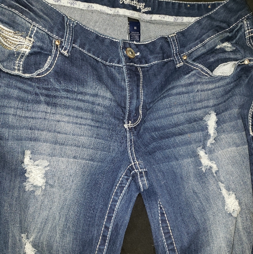 Amethyst Jean's. Size 14.  Wore once.  Like new